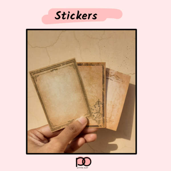 Matte Vintage Frame Stickers