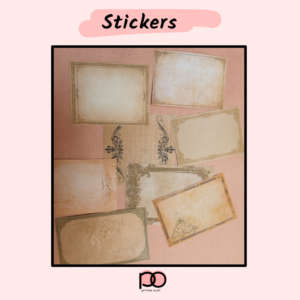Matte Vintage Frame Stickers