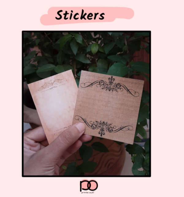 Matte Vintage Frame Stickers