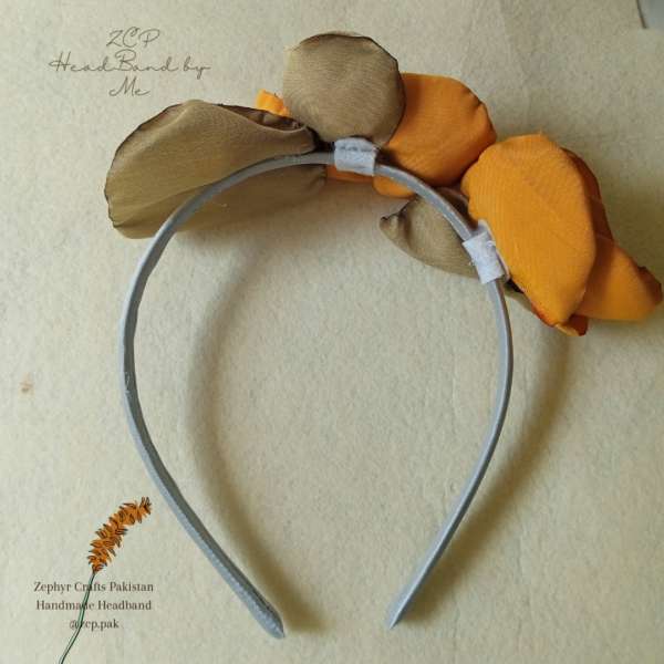 Gold Silk Flower Headband