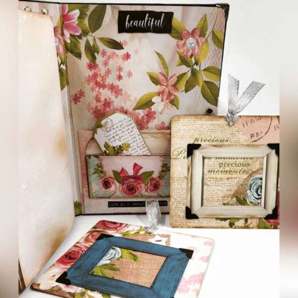 Vintage Floral Scrapbook