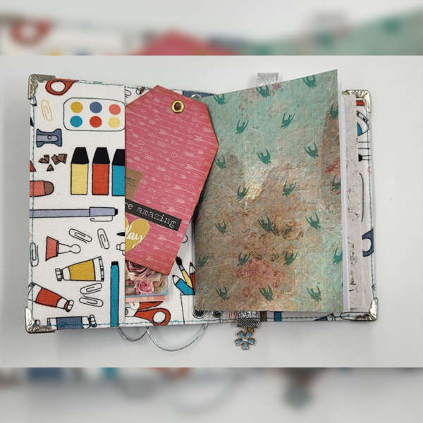 Mini Faux Leather Journal - Teal