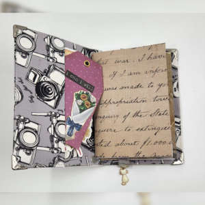 Mini Faux Leather Journal - White