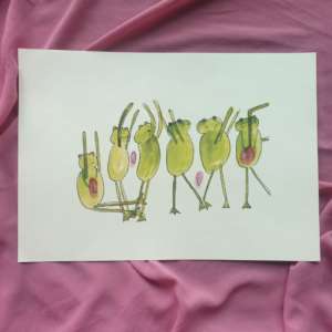 Love Frog Art Print