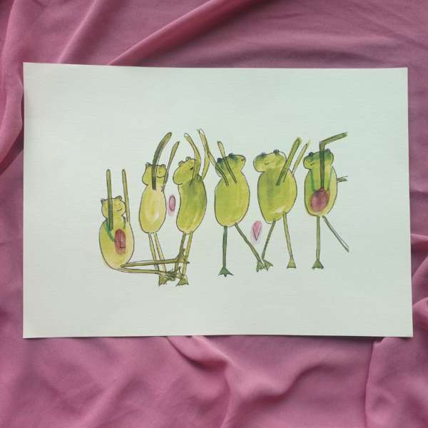 Love Frog Art Print