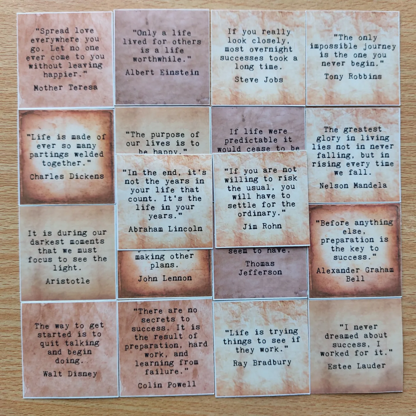 Vintage Quotes Die Cut Stickers