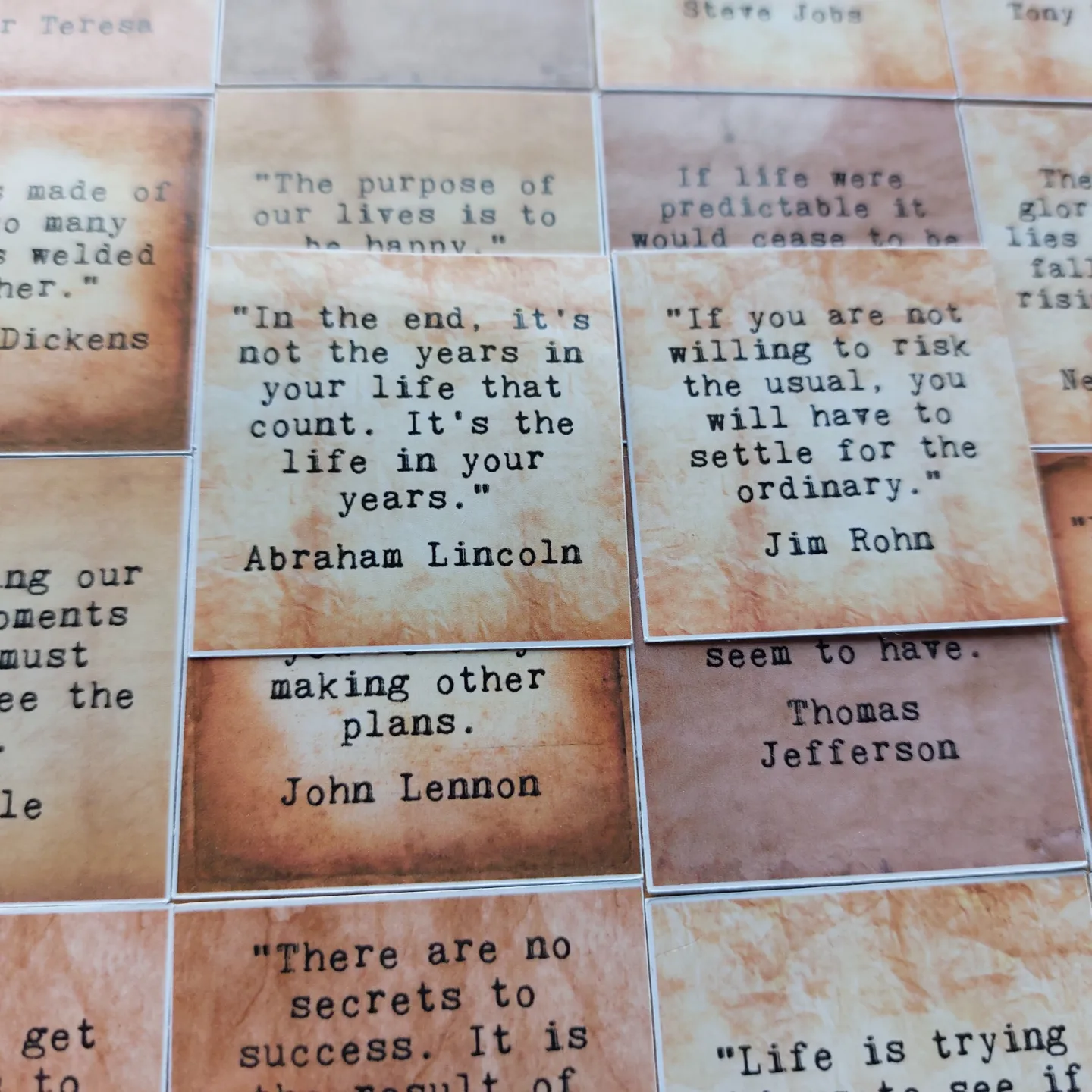 Vintage Quotes Die Cut Stickers