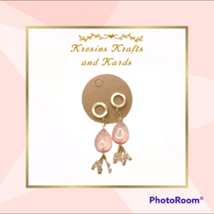 Pink Drop Earrings
