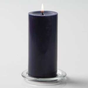 Blue Pillar Candle