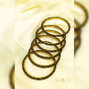 Black Crystal Bangles
