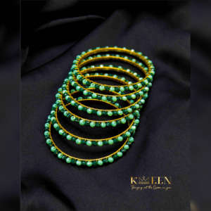 Green Crystal Bangles