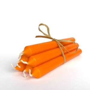 Pack of 6 Orange Candles
