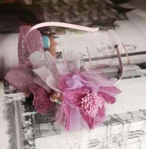 Pink Flower Band