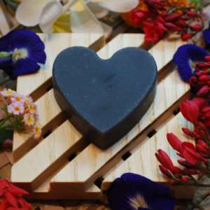 Black Heart Art Soap