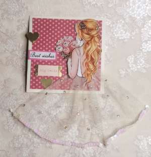 Handmade Best Wishes Greeting Card