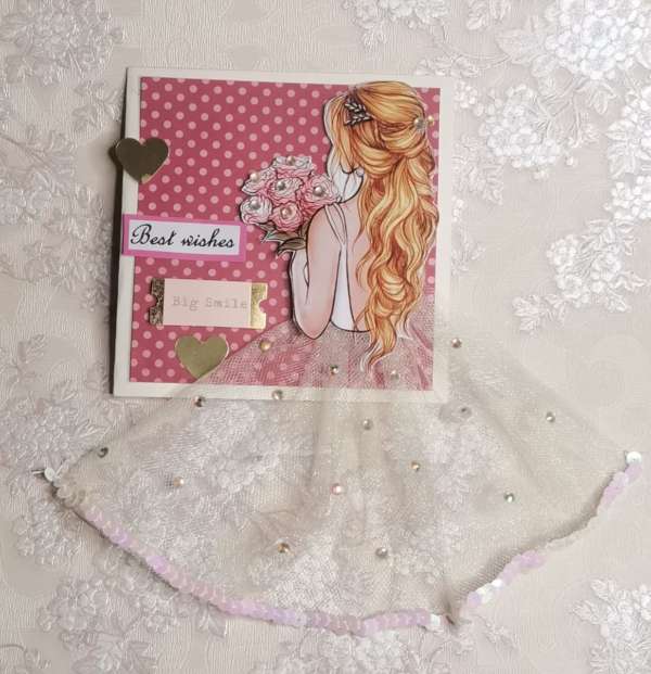 Handmade Best Wishes Greeting Card
