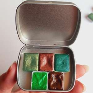 Forest Watercolor Paints Palette