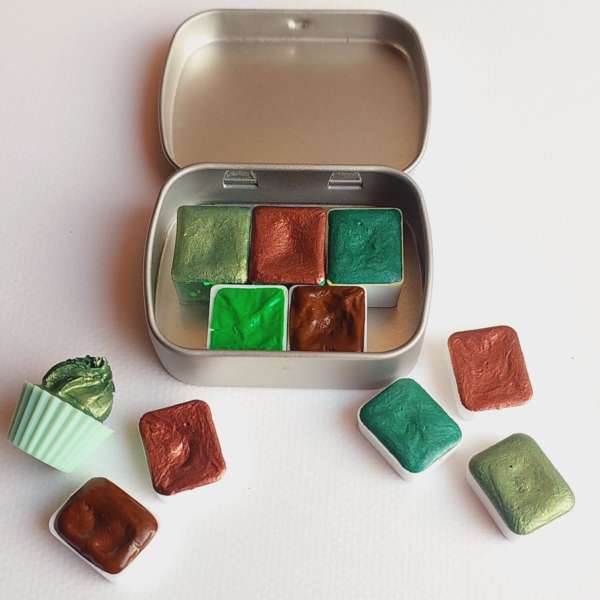 Forest Watercolor Paints Palette