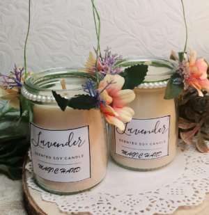 Orange Flower Lavender Candle
