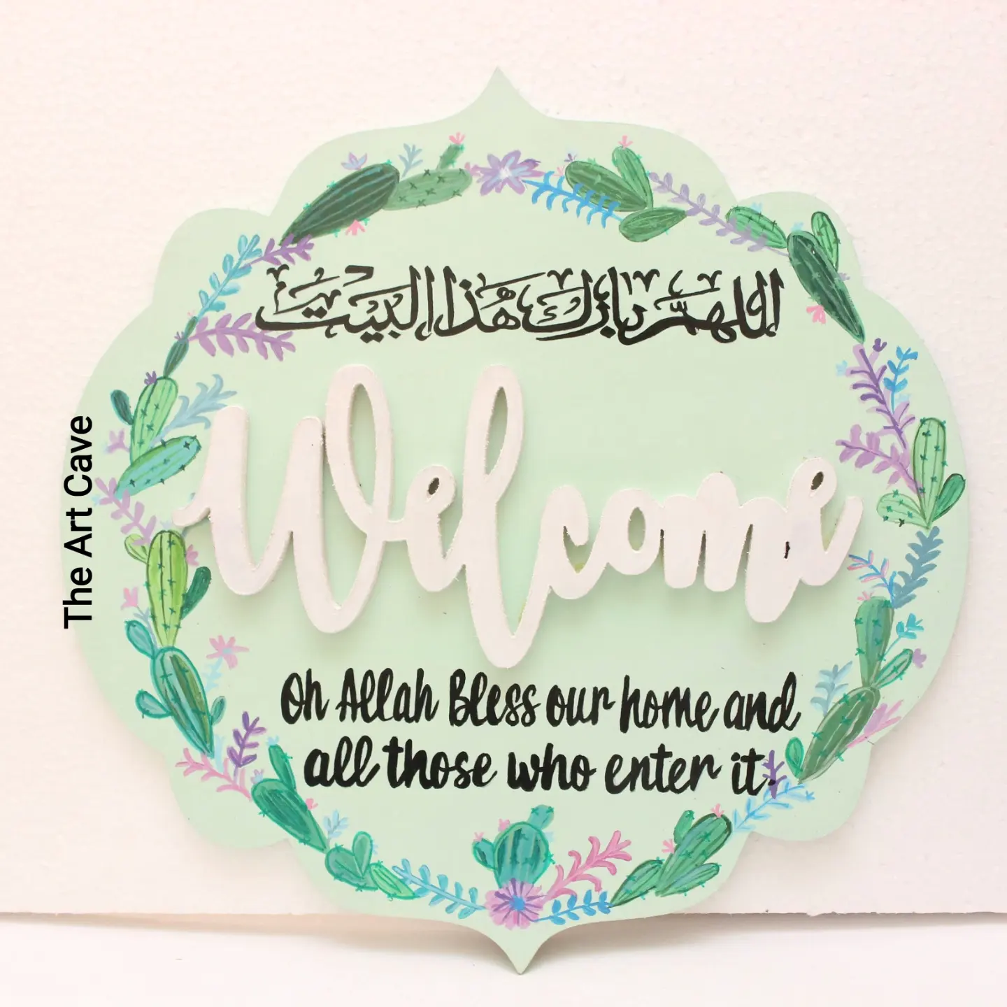 Welcome Sign Wooden Art