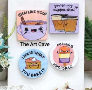 Wooden Fridge Magnets