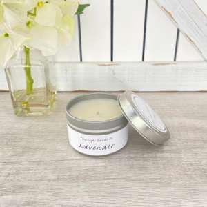 Silver Tin Candle