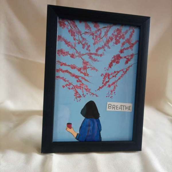 Girl In The Woods Frame