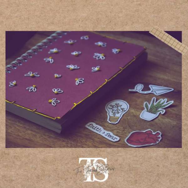 Field Of Daisies Hand Embroidered Notebook