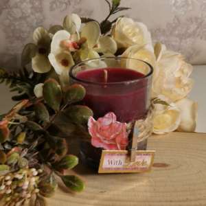 Red Rose Candle
