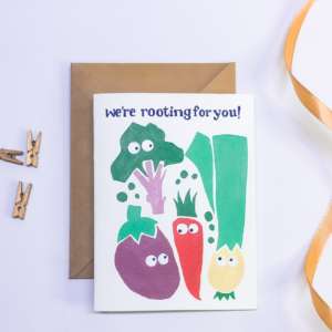 Acrylic Hand Painted Greeting Card