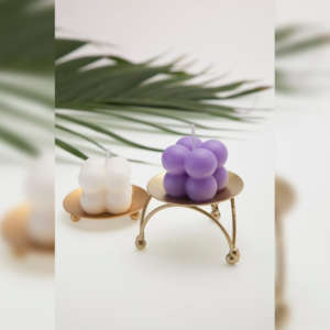 2 Mini Bubble Cube Candles
