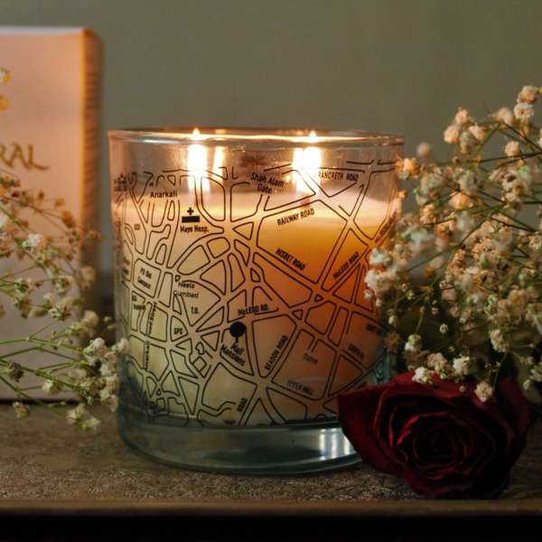 Old Lahore City Map - Lahore Botanicals Candle
