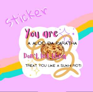 Aloo Da Paratha Sticker (Phone/Laptop)