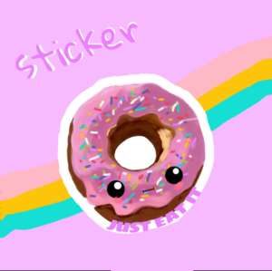 Just Eat It Sticker (Phone/Laptop)