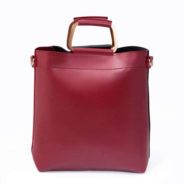Classio - Black+Pink Double Handle Bag