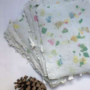 A5 Chunky Multi-colored Handmade Paper