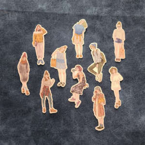 Modern Day Girls Stickers Set Of 10 (Set A)