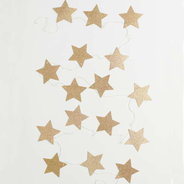 Glitter Star Garland