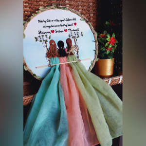 Trio Girls Embroidered Hoop