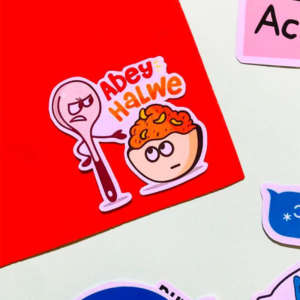 Abey Halwey Sticker