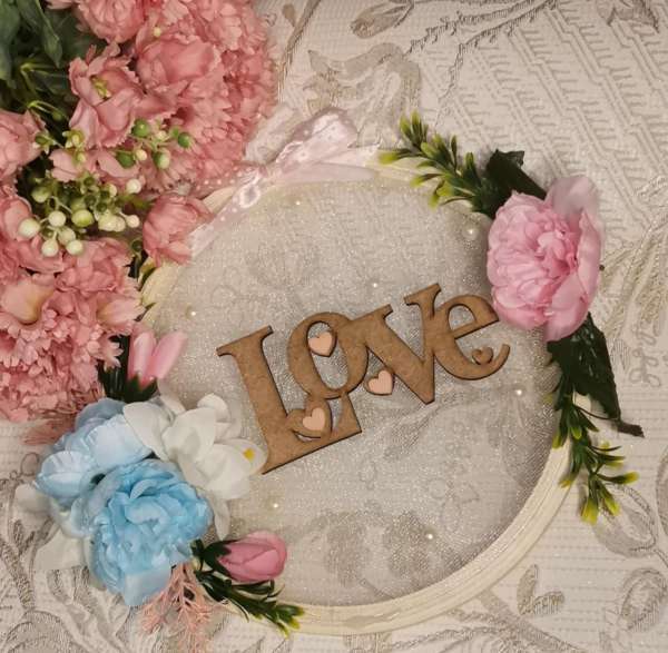 Wooden Flower Hoop