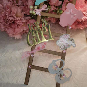 It's A Girl Stair Decoration