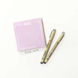 Tear Off Lavender Notepad