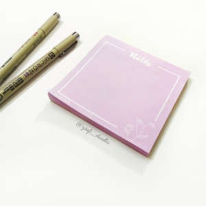 Tear Off Lavender Notepad