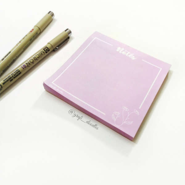 Tear Off Lavender Notepad