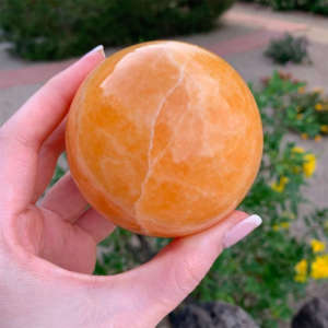 Orange Calcite Spheres