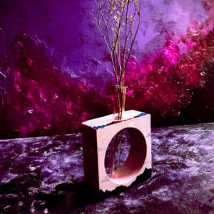 Evening Angel - Handpainted Concrete Propagation Vase