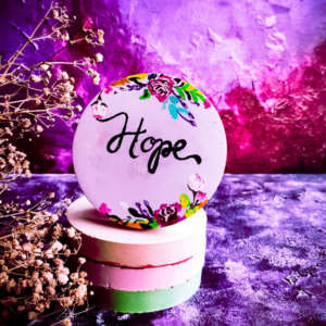Hope - Handpainted Concrete Coaster