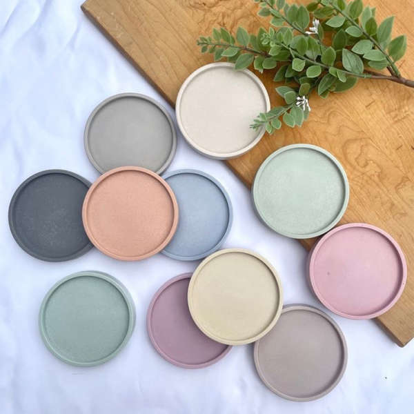 Trinket Tray And Round Coaster-Set