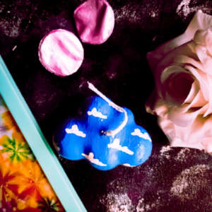 Cloudy Flicker - Handpainted Scented Cloud Candle